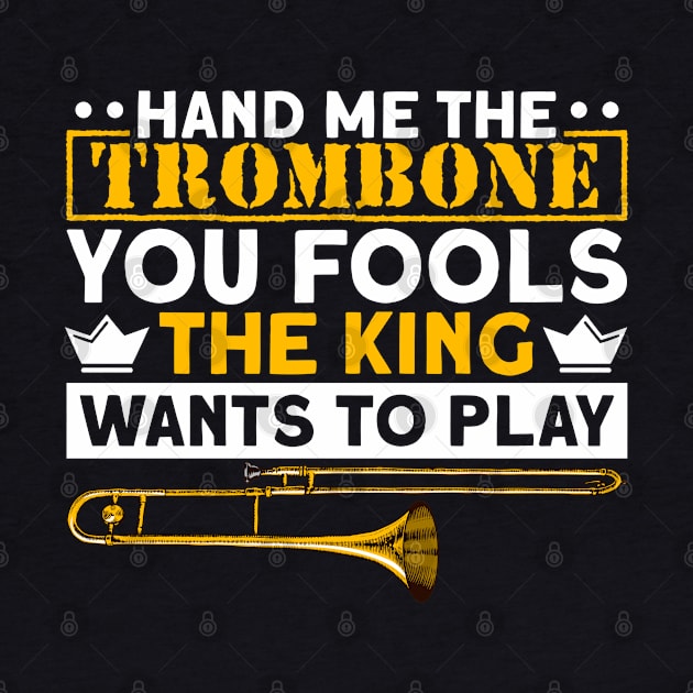 Trombonist Musical Instrument Trombone by Toeffishirts